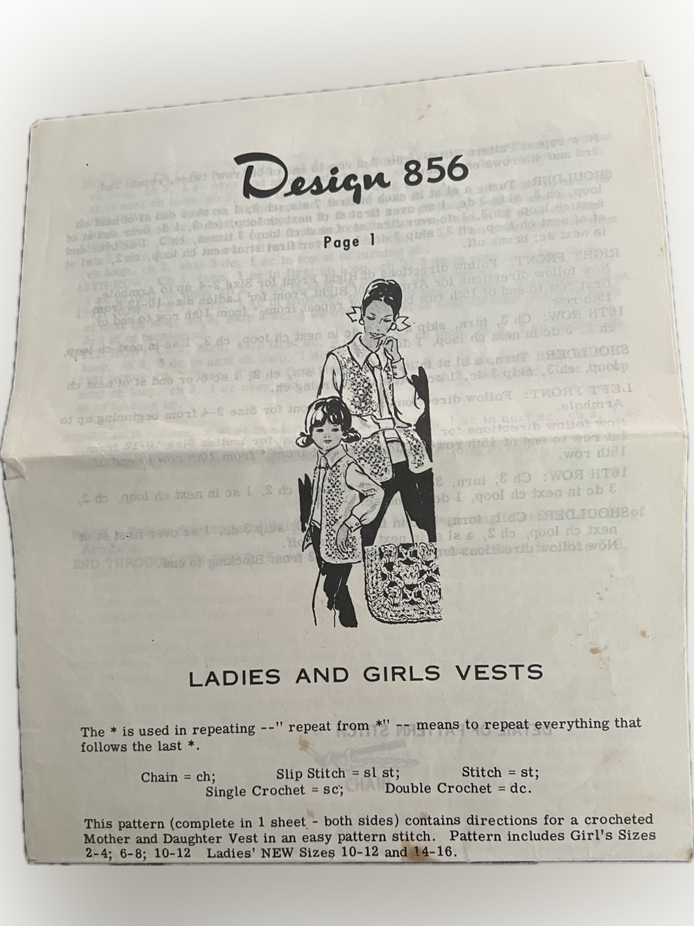 🔴Vintage New Design 856 Crochet Ladies Girls Vest Patterns Craft Handmade